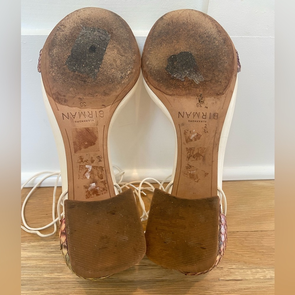 Alexandre Birman Multicolor Python Block Heel Lac… - image 3